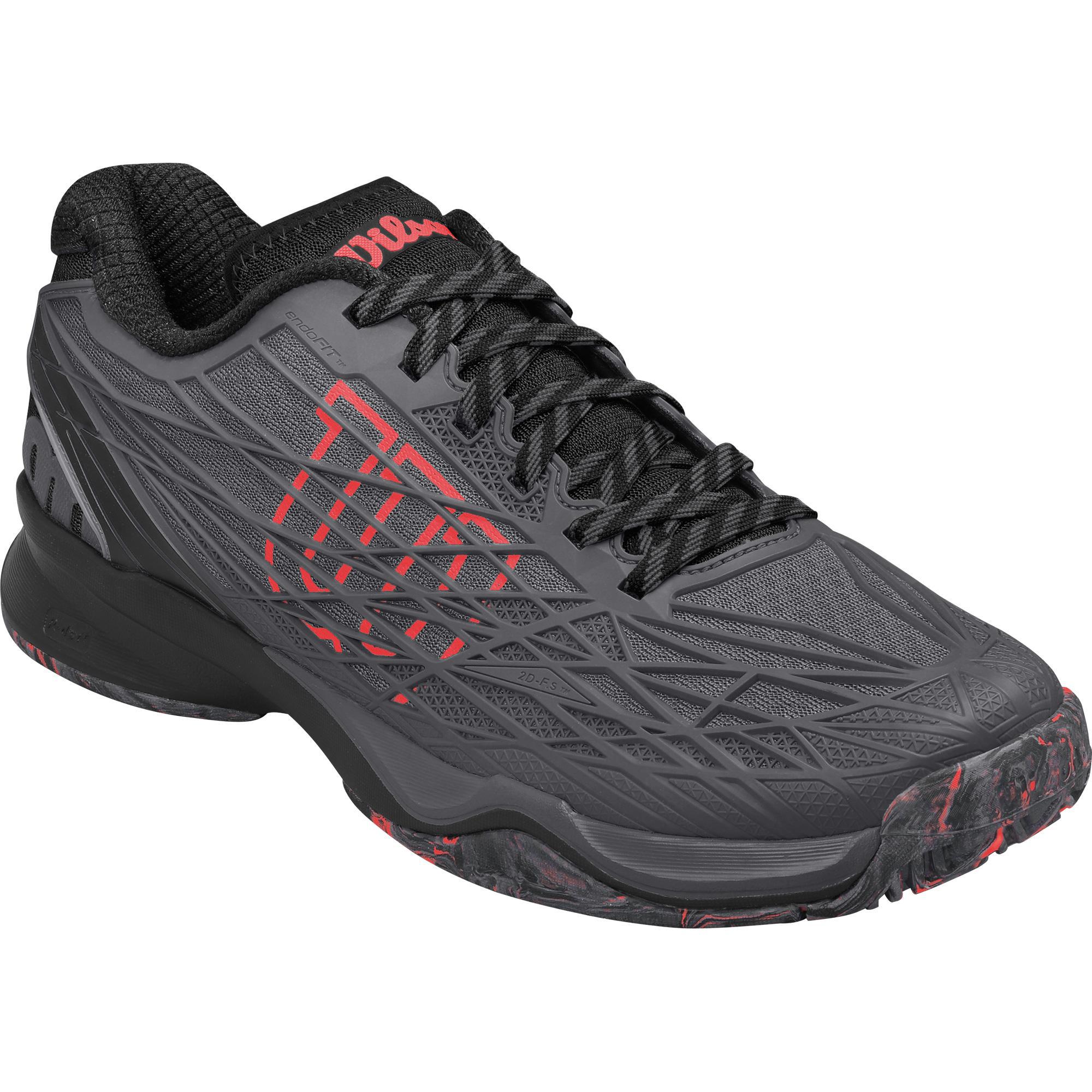 Wilson Mens Kaos Tennis Shoes - Ebony Black